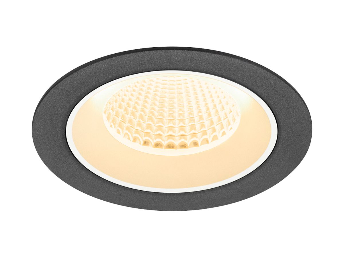 EB-LED-Deckenleuchte SLV NUMINOS M 12W 1800lm 3000K MB DALI DIM Ø105×68mm sz/ws