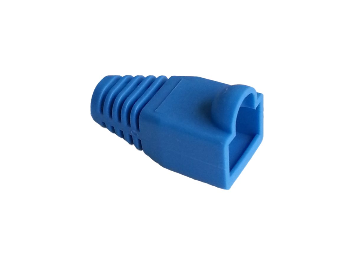 Knickschutztülle blau, für Stecker RJ45, gerade