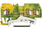 Klemme WAGO 3L 1.5mm² grün/gelb