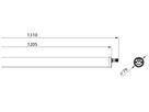 LED-Feuchtraumleuchte CoreLine WT210C 31W 5000lm 4000K IP67 DALI Ø79×1310mm ws