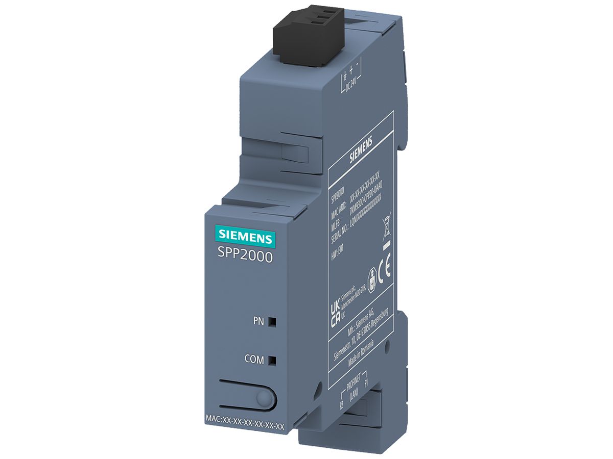 Schnittstelle Siemens SENTRON PROFINET Proxy SPP2000 ModbusTCP/PROFINET IO