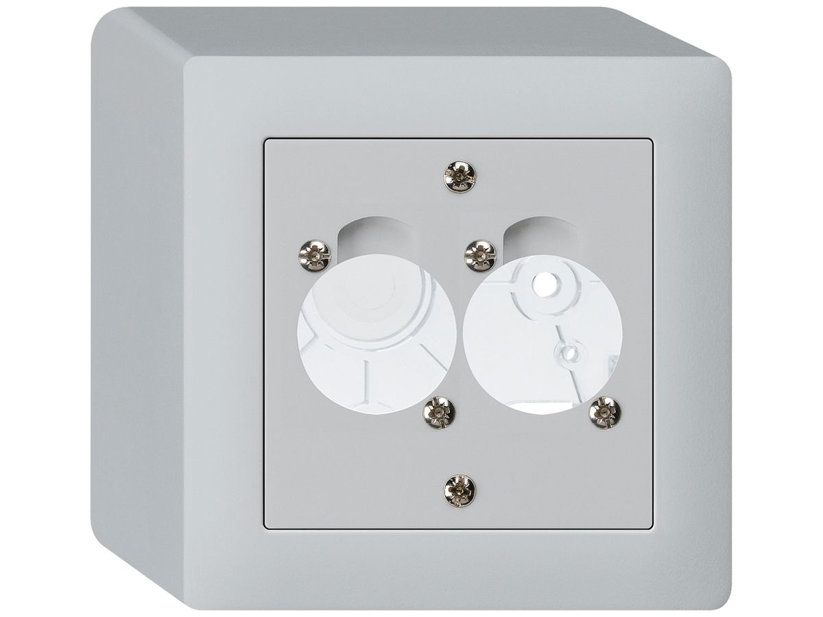 AP-Montageset für 2 XLR hellgrau kallysto