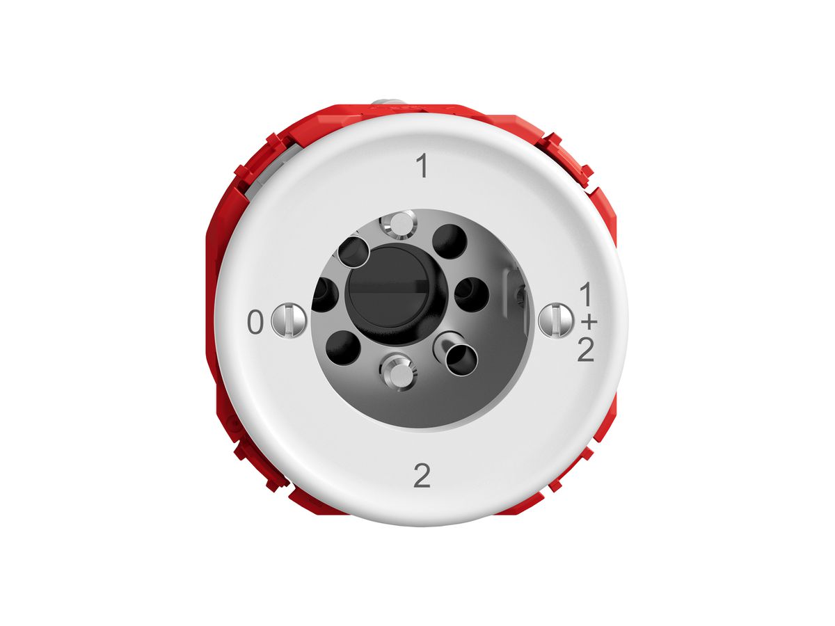 Drehschalter STANDARDdue SNAPFIX® Serieschalter 1/1L ohne Zylinder ws