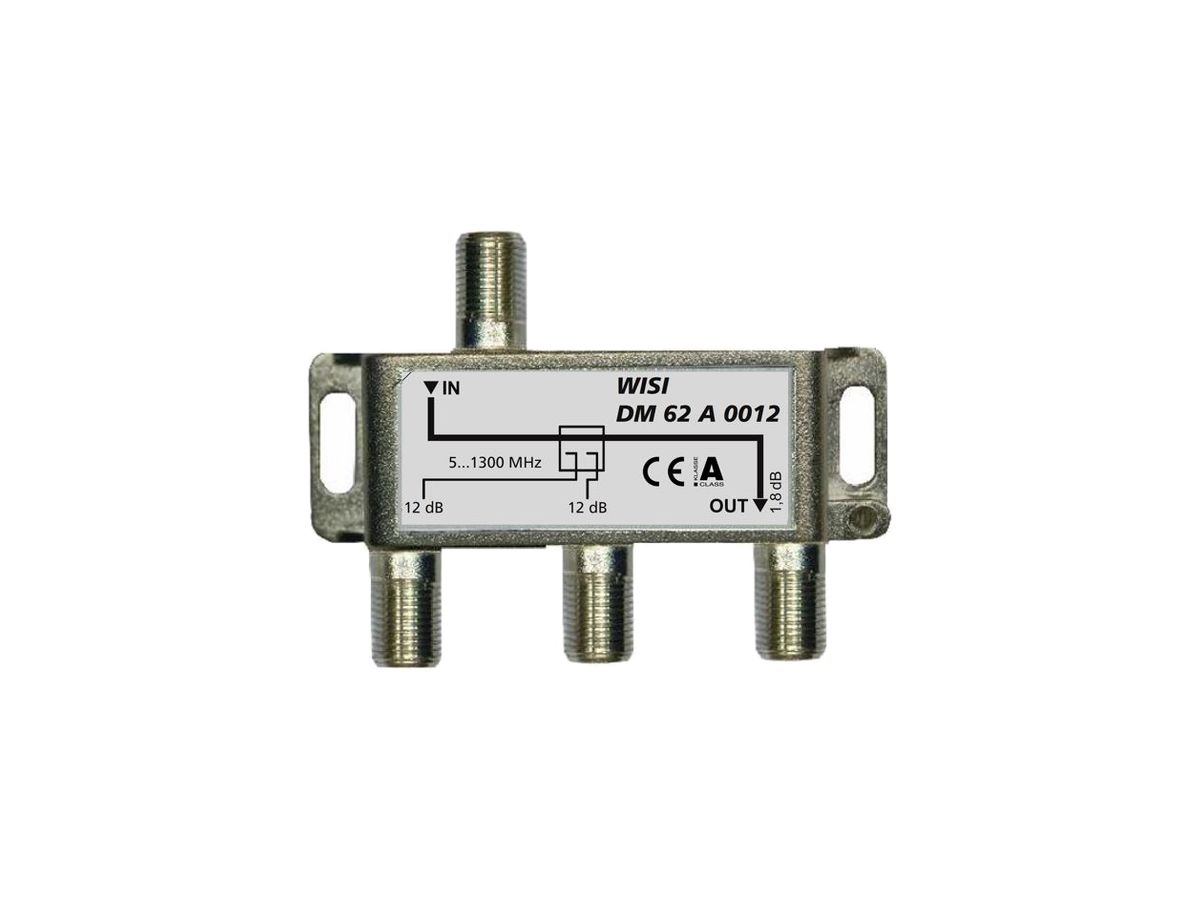 F-Abzweiger WISI DM62A 0012 2-fach 12dB 5…1300MHz