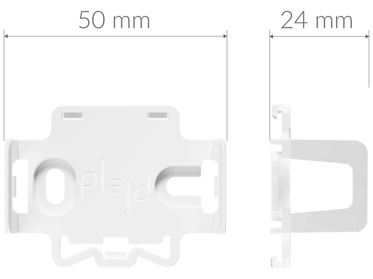 Montage-Adapter Plejd MNT-01, für DIN/AP-Montage von EB-Apparat