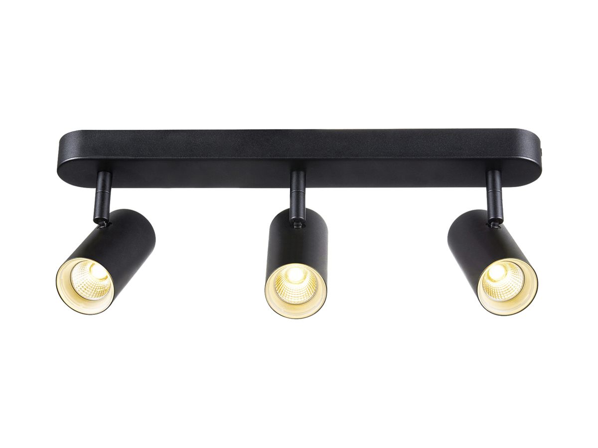 LED-Spot SLV NOBLO 22W 1360lm 920…930 DIM 400×105×127mm schwarz 3×Spot