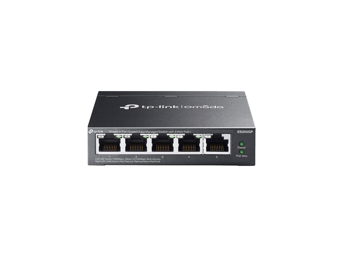 Switch TP-Link Omada ES205GP 5×RJ45 GbE 4×PoE+ managebar