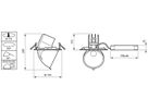 EB-LED-Spot AccentElbow RS342B 19S/ROSE DIA-VLC-E WB CP WH, schwenkbar, weiss