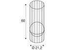 LED-Stehleuchte SLV GRID IP44/65 8W 500lm 2700K schwarz