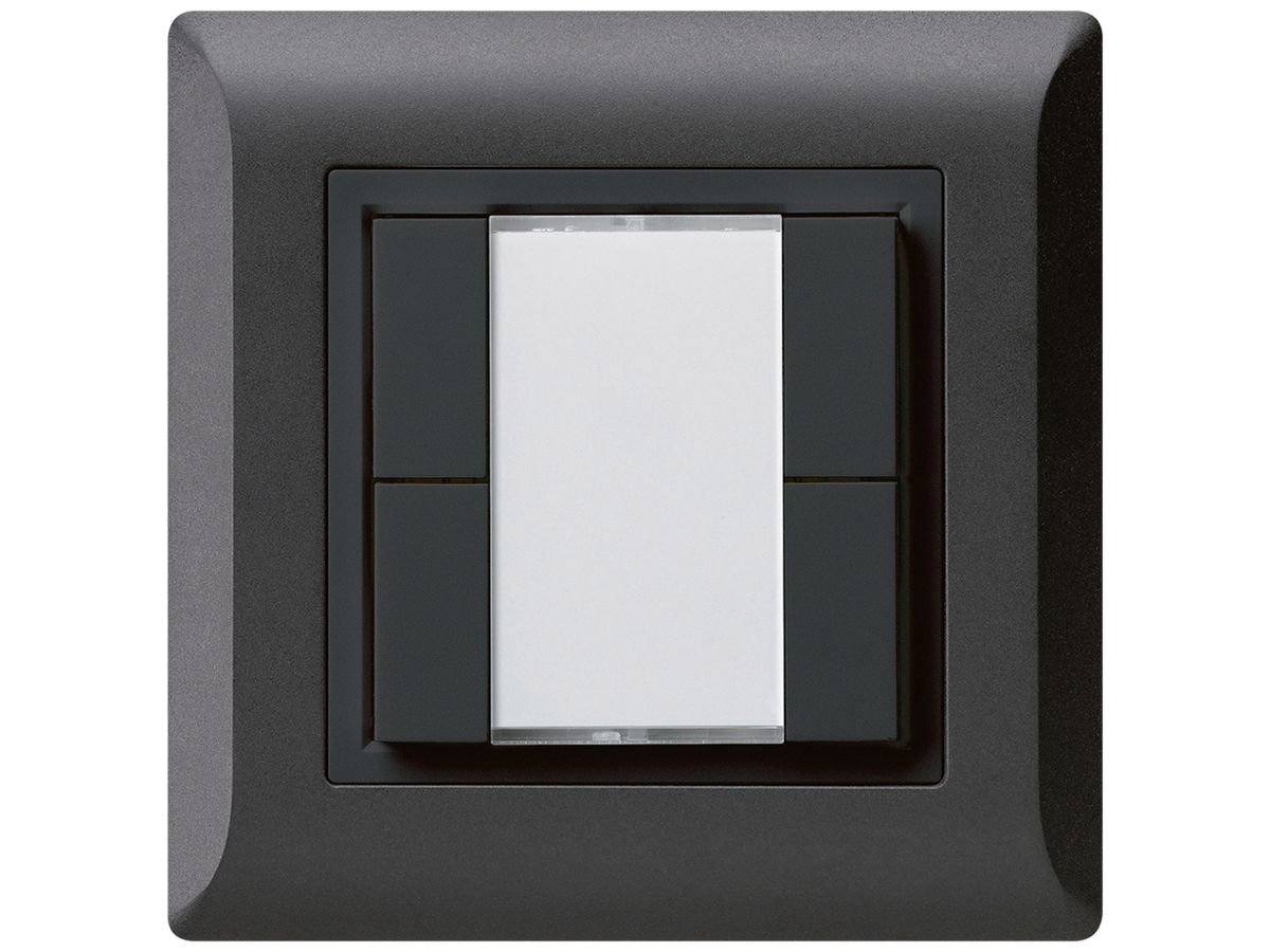 UP-Universaltaster 4×kallysto.line ohne LED schwarz