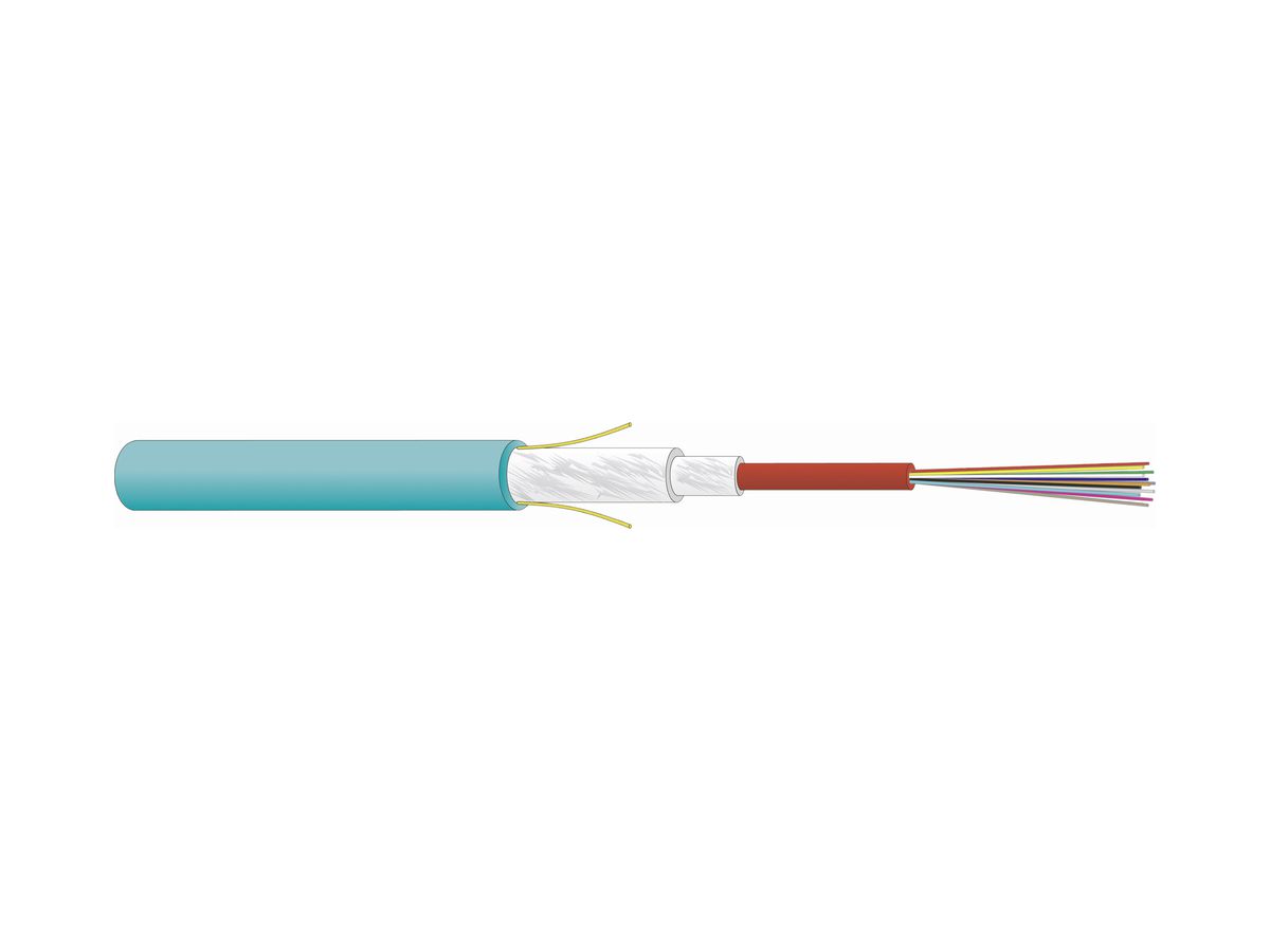 Kabel LWL Universal Dätwyler Dca 1×6 G50/125 µm MM OM3 türkis