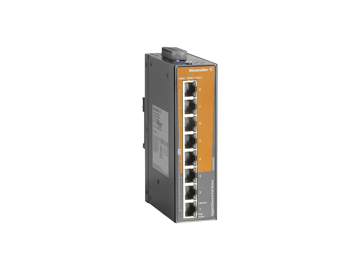 Switch WM IE-SW-EL08-8GTPOE, 8×RJ45 GbE PoE unmanaged