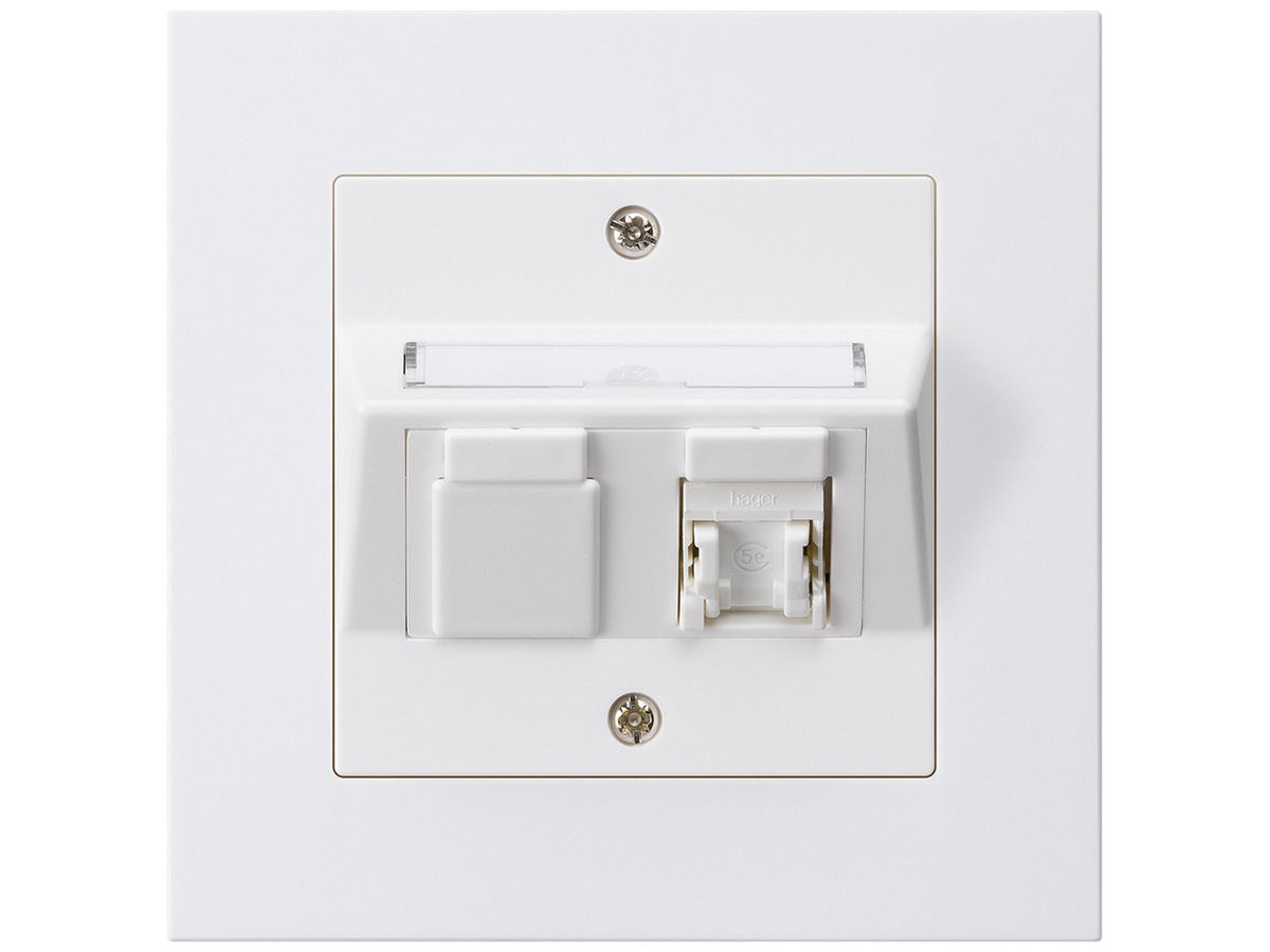 UP-Dose kallysto.pro C Kat.5e 1RJ45/u weiss