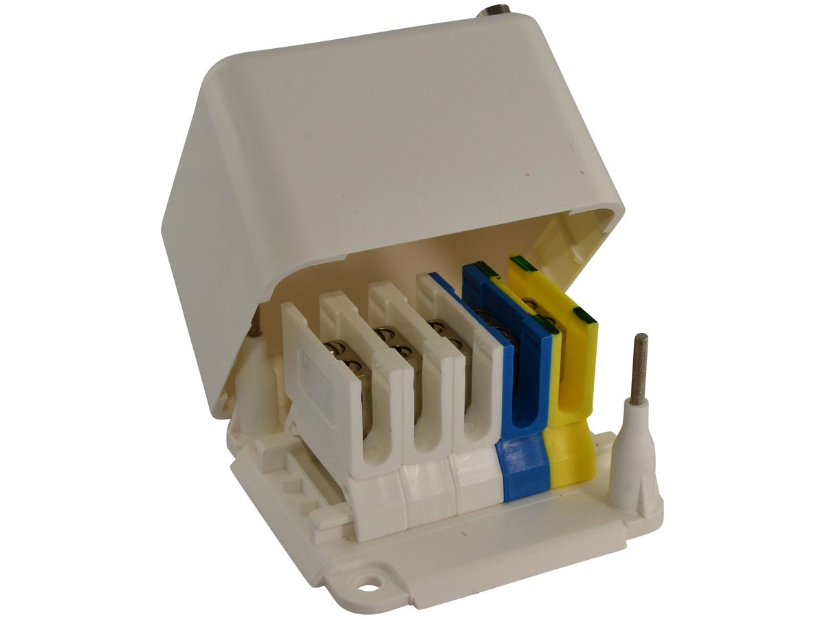 AP-Abzweigdose Fixer 5×2.5…4mm² 80×80×50 weiss