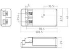 LED-Konverter Tridonic LC fixC pc SR SNC2 10W 250mA 101.5×49×29mm