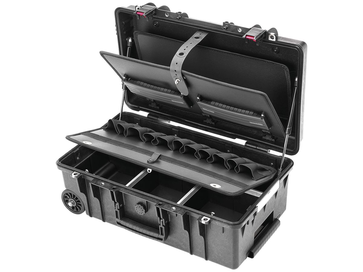 Werkzeugkoffer CIMCO Gigant-Compact, leer, 600×370×250mm, schwarz, 7.5kg
