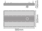 LED-Hallenstrahler LEDVANCE HIGH BAY 240W 23400…44160lm 4000K IP65 MB 0-10V