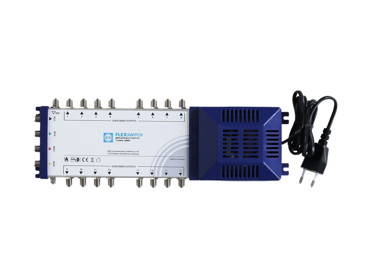 Multischalter WISI FLEXSWITCH 5/16, Stand alone, terrestrisch aktiv