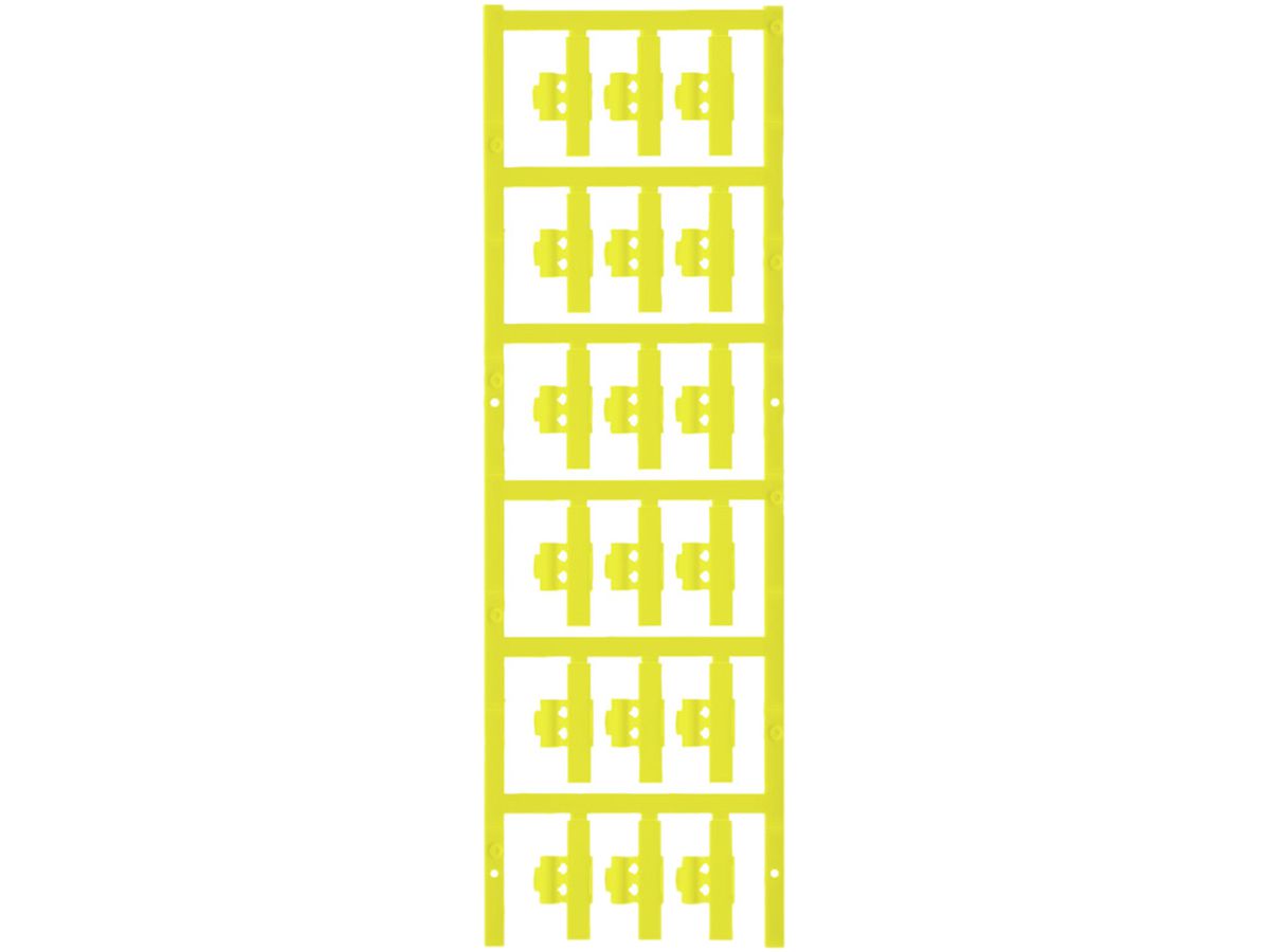 Leitermarkierer Weidmüller MultiCard SFC für Ø1.5…2.5mm 30×5.8mm PA66 gelb