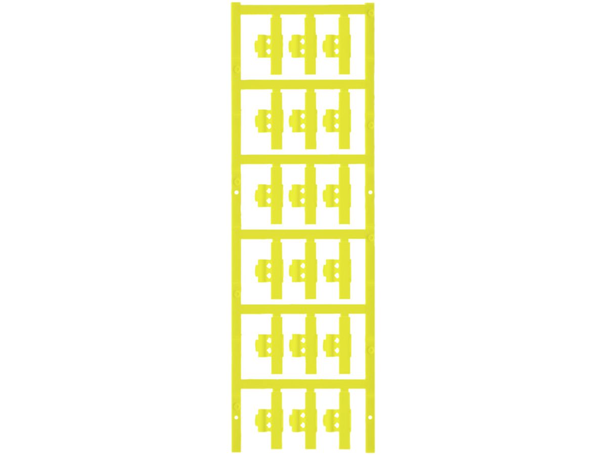 Leitermarkierer Weidmüller MultiCard SFC für Ø1.5…2.5mm 30×5.8mm PA66 gelb