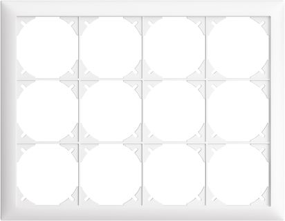 UP-Kopfzeile EDIZIOdue SNAPFIX® 3×4 horizontal 268×208mm weiss