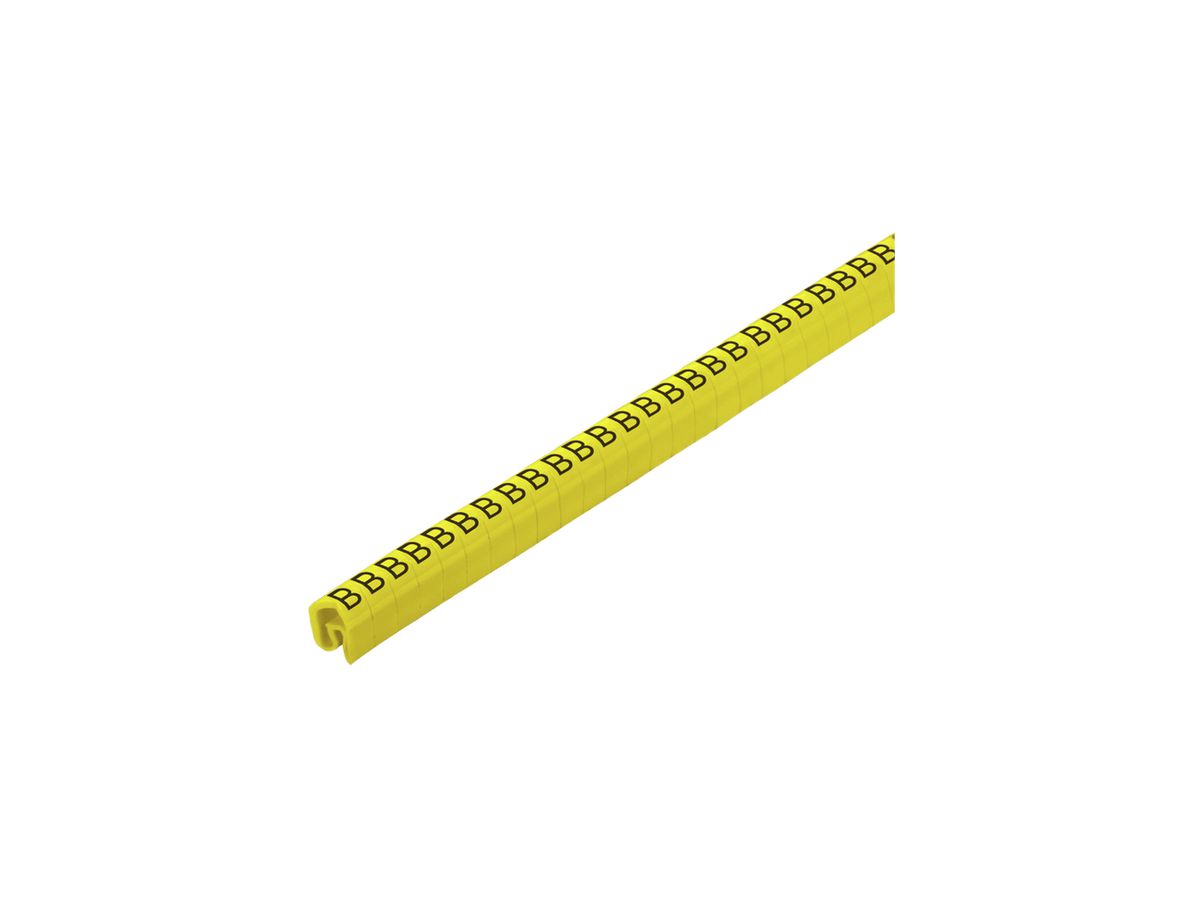 Leitermarkierer Weidmüller CLI C CD für Ø4…10mm 4×7mm Aufdruck: B, gelb