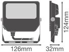 LED-Strahler LEDVANCE COMPACT 18W 1350…2400lm 3000…6500K IP65 VWB 126×124