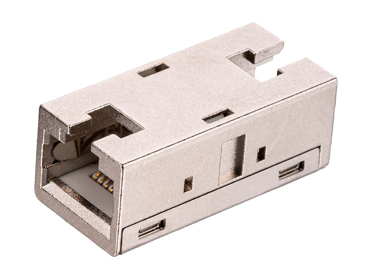 Kopplermodul ROLINE RJ45 Kat.6A Geschirmt LSA Silber