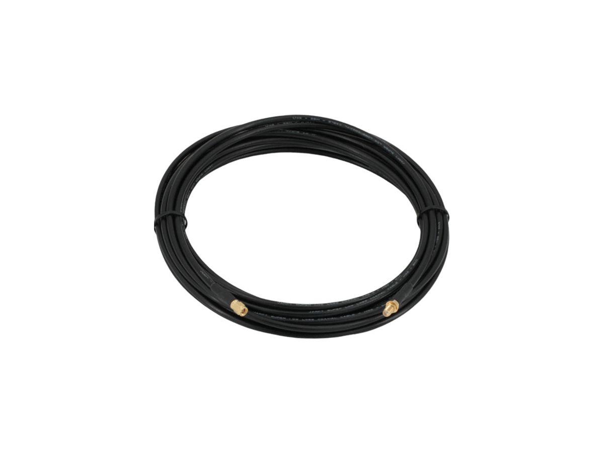 Koaxialkabel Wunderli H155 50Ohm SMA/SMA schwarz 15m