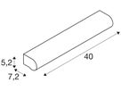 LED-Wandleuchte SLV MARYLIN WL 10W 800lm 3000K IP44 400mm chrom