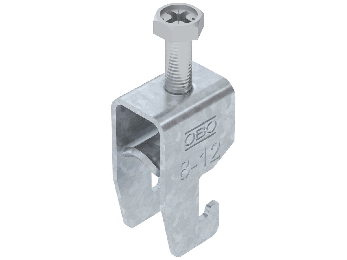 Schnellverleger BET 2056 U-Fuss Metall 8…12mm 1×Kabel Stahl tfZn