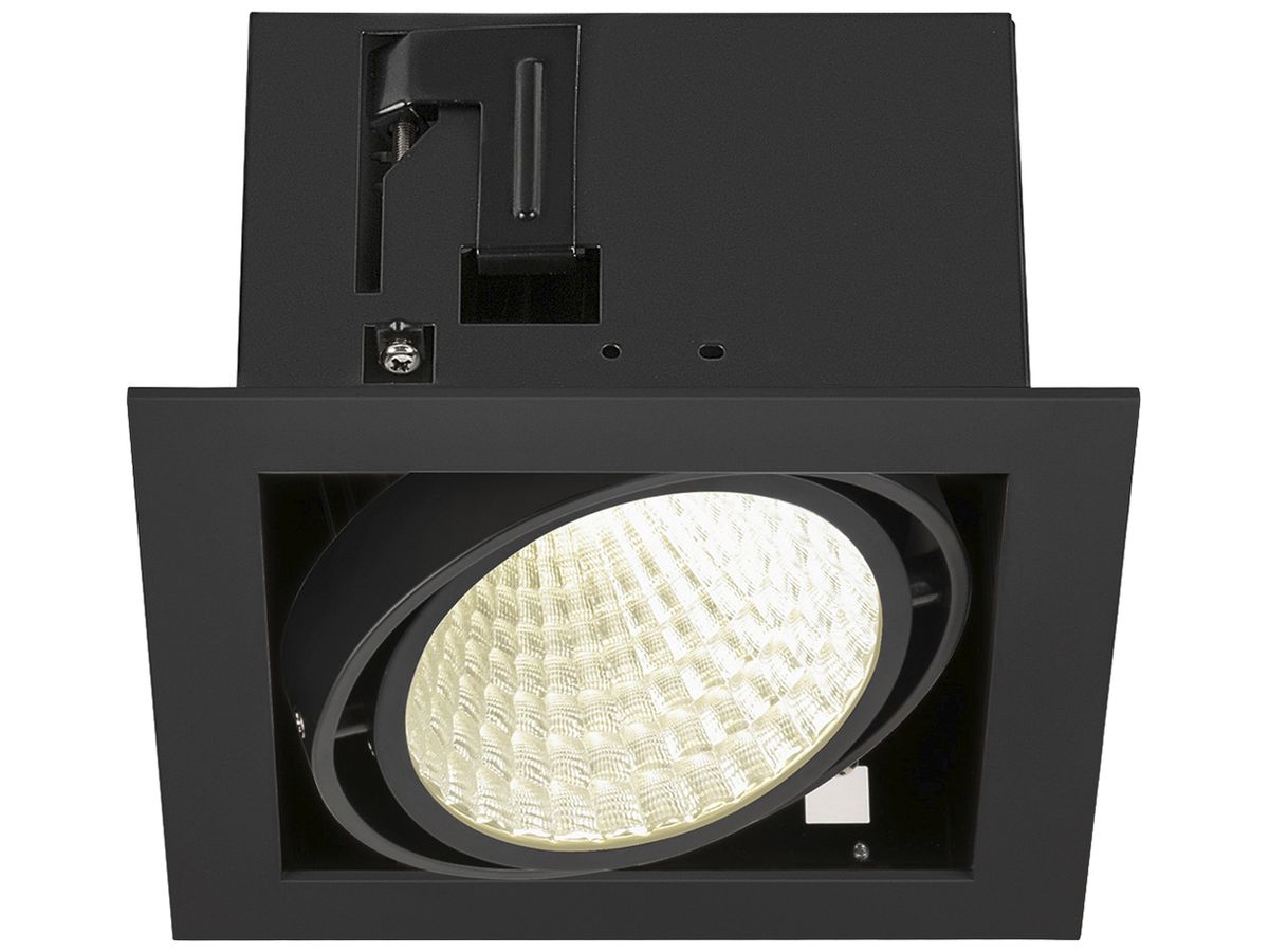 LED-Downlight SLV KADUX 27W 3350lm 940 30° DALI 195×195mm schwarz