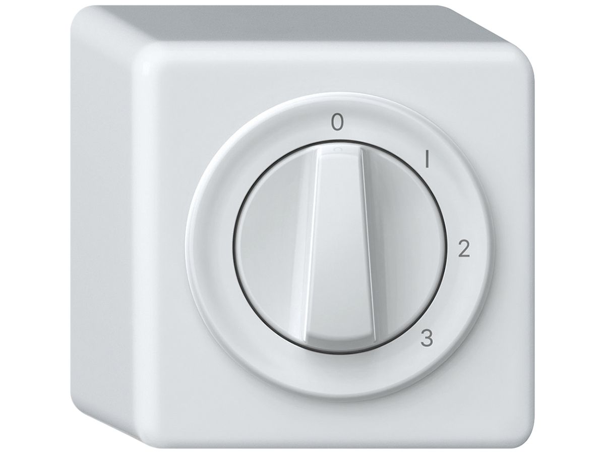 AP-Drehschalter origin Mehrfachumschalter 5/1L 16A 250V 0-1-2-3 88×88×54mm weiss