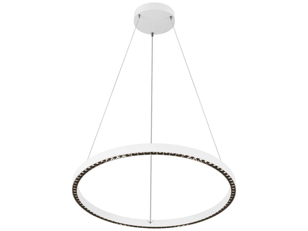 LED-Pendelleuchte SLV ONE CUBE 54W 4300lm 940 DALI direkt Ø805 weiss