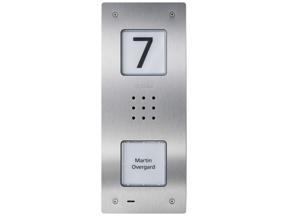 UP-Aussenstation Audio Siedle Compact Bus-System 1 12VAC 273×110×49mm IP54