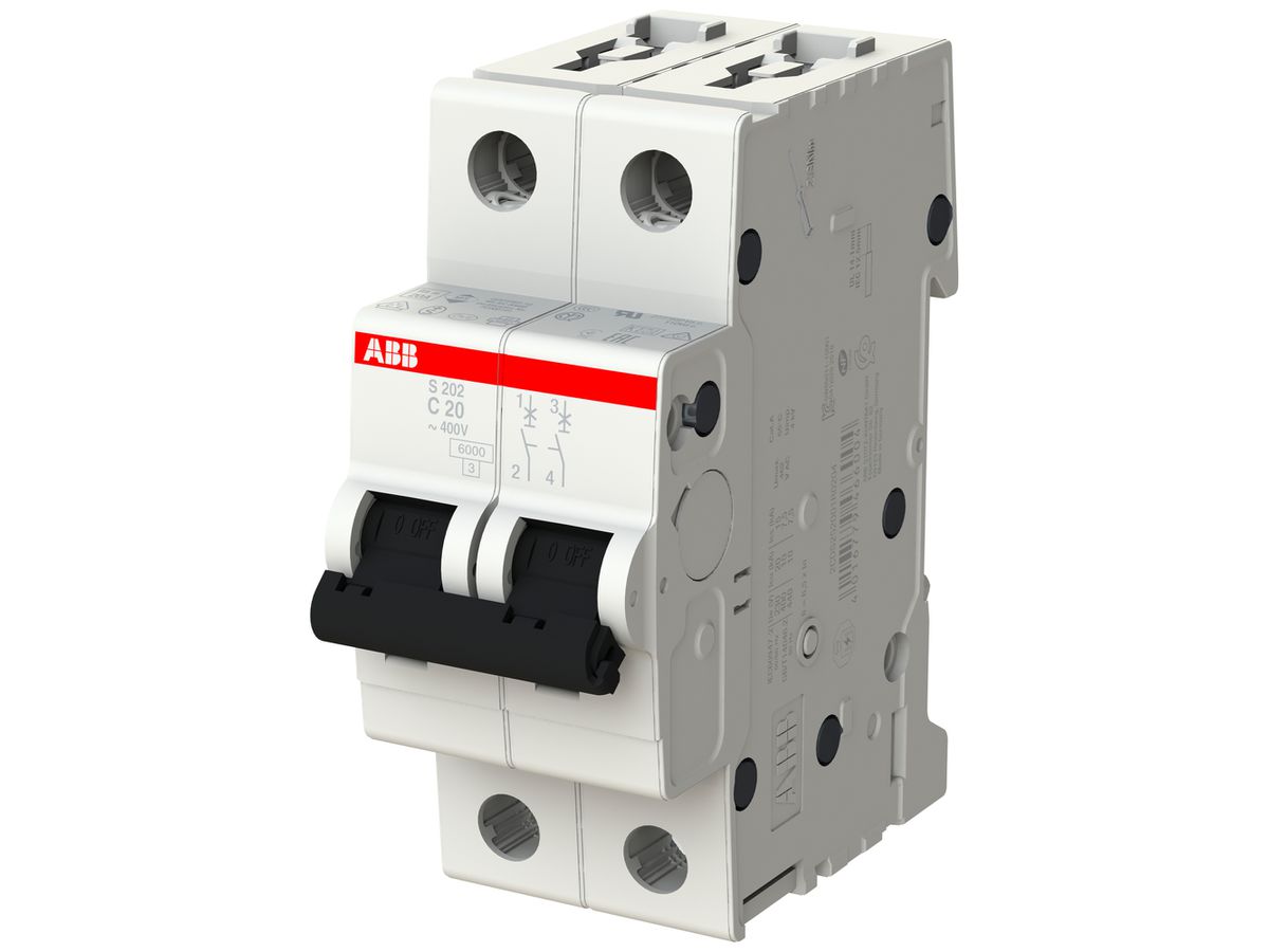 Leitungsschutzschalter ABB S202-C20 20A C 6kA