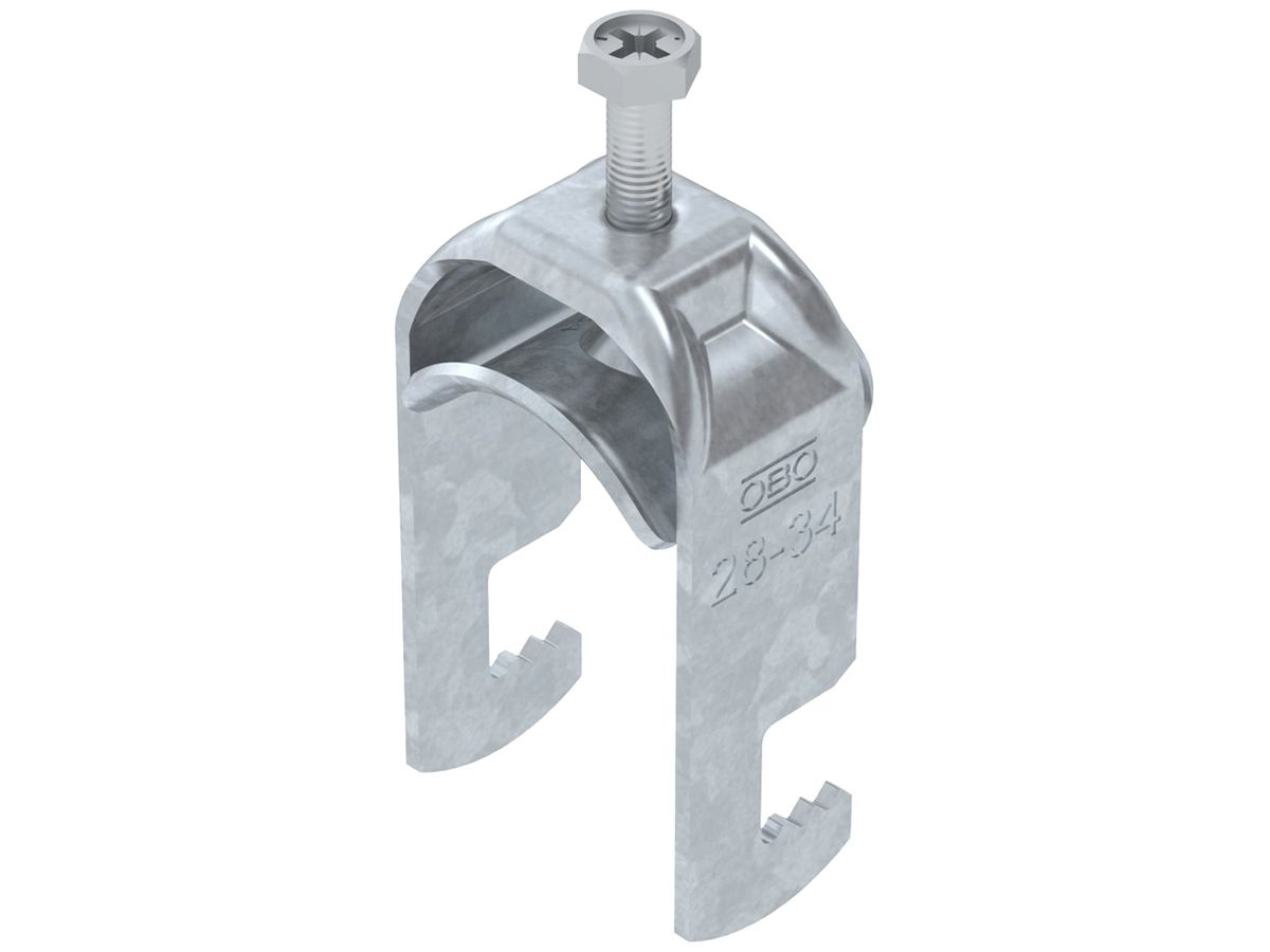 Schnellverleger BET 2056 F-Fuss Metall 28…34mm 1×Kabel Stahl tfZn