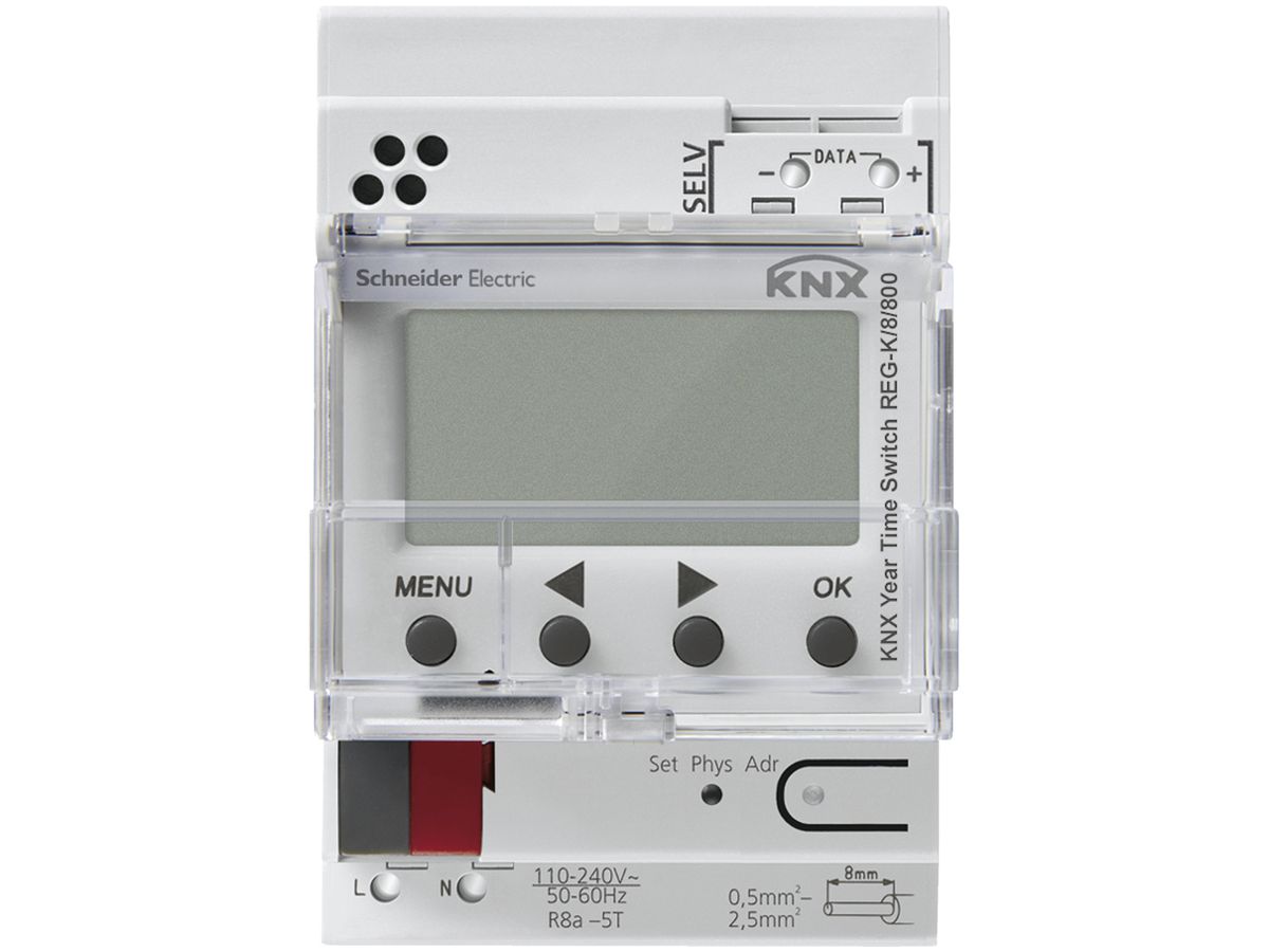 REG-KNX-Jahreszeitschaltuhr Schneider Electric 8-Kanal