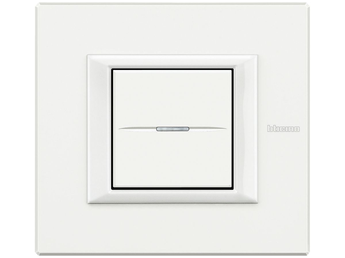 Abdeckrahmen Axolute 1×2 Module alu/weiss
