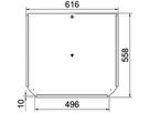 Deckel BET RTD zu T-Stück 500mm Edelstahl A4 blank