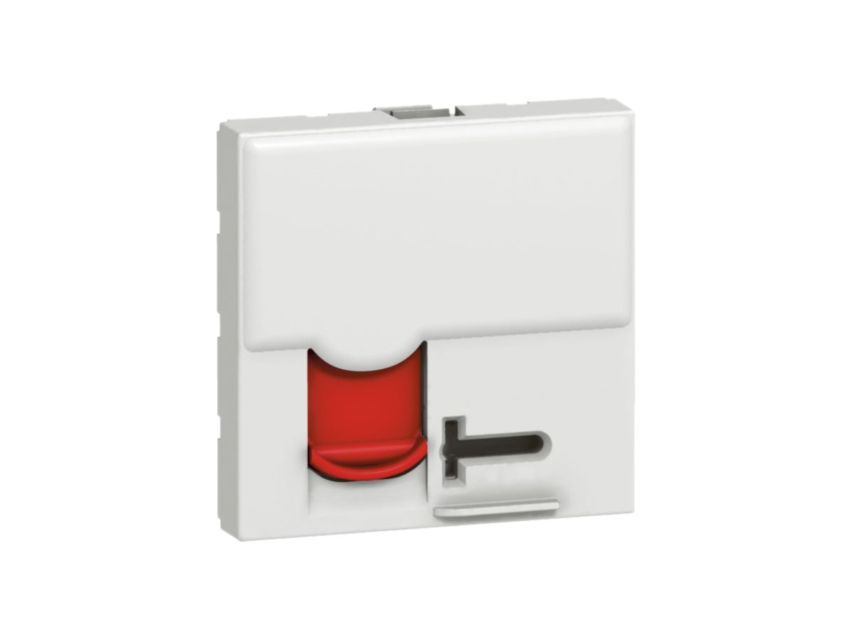EB-Dose MOS STP 1×RJ45 weiss/rot Kat.6A 2 Module