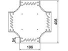 Kreuzstück BET RK 35×200mm Stahl feuerverzinkt