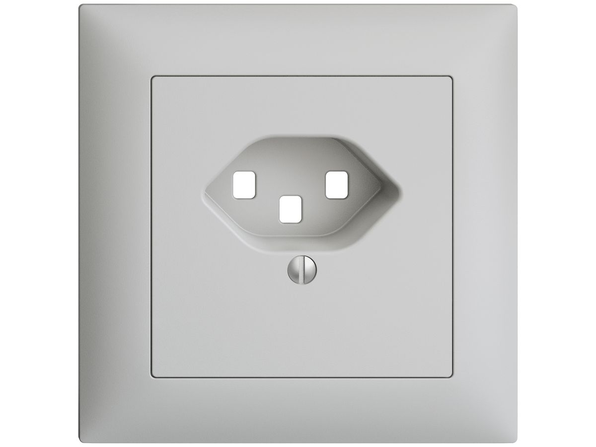 UP-Frontset EDIZIOdue hellgrau 88×88mm 1×T23