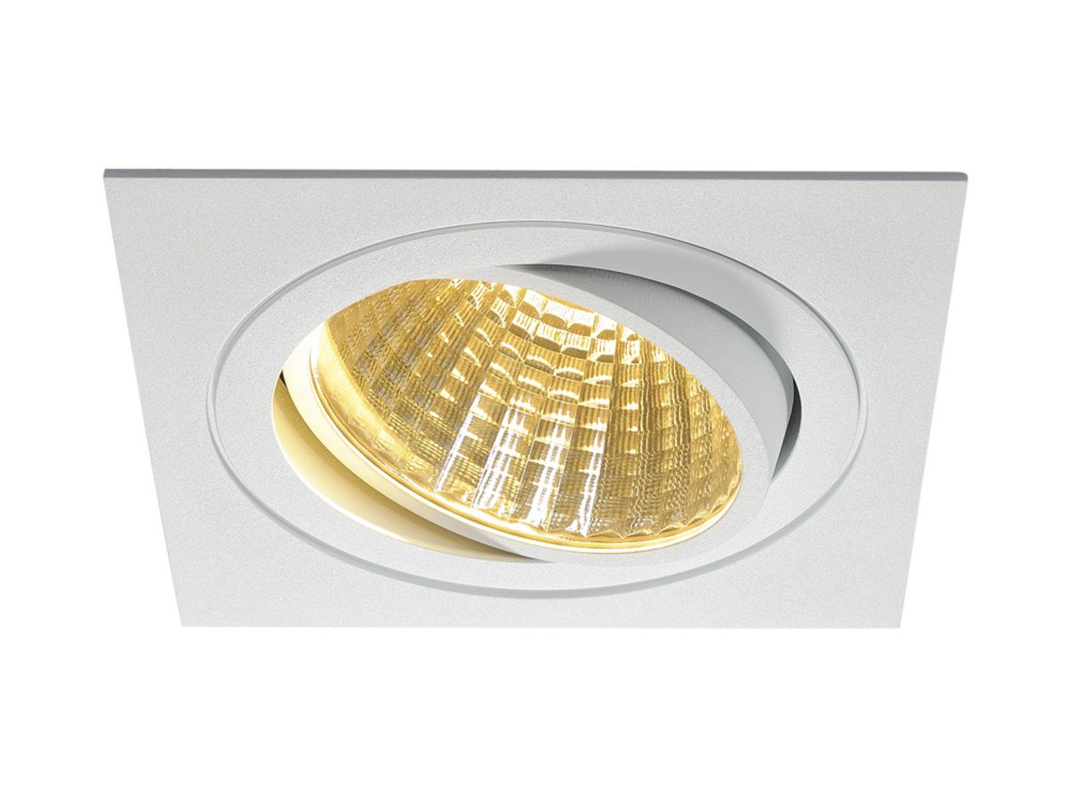 EB-LED-Downlight SLV NEW TRIA, 29W 2275lm 2700K 30° eckig IP20 mattweiss