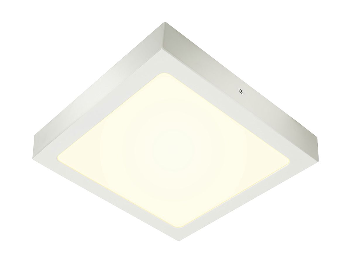 LED-Decken-/Wandleuchte SLV SENSER 24 SQUARE 15W 1240lm 4000K DIM weiss
