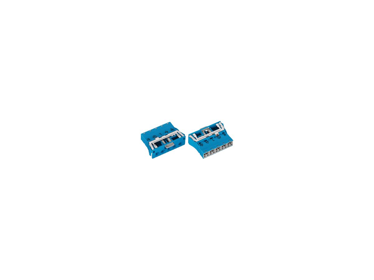 Stecker WAGO 5L PE 2×0.5…4 blau