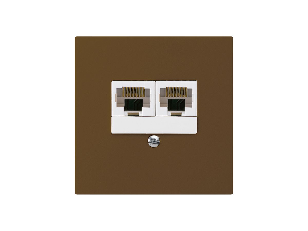 UP-Dose kallysto 2×RJ45u parallel braun