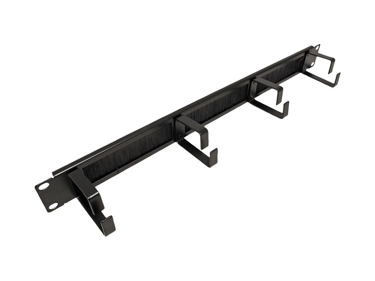 Kabelführungsbügel ROLINE 60×510×100mm Metall 1HE Bürstenleiste schwarz