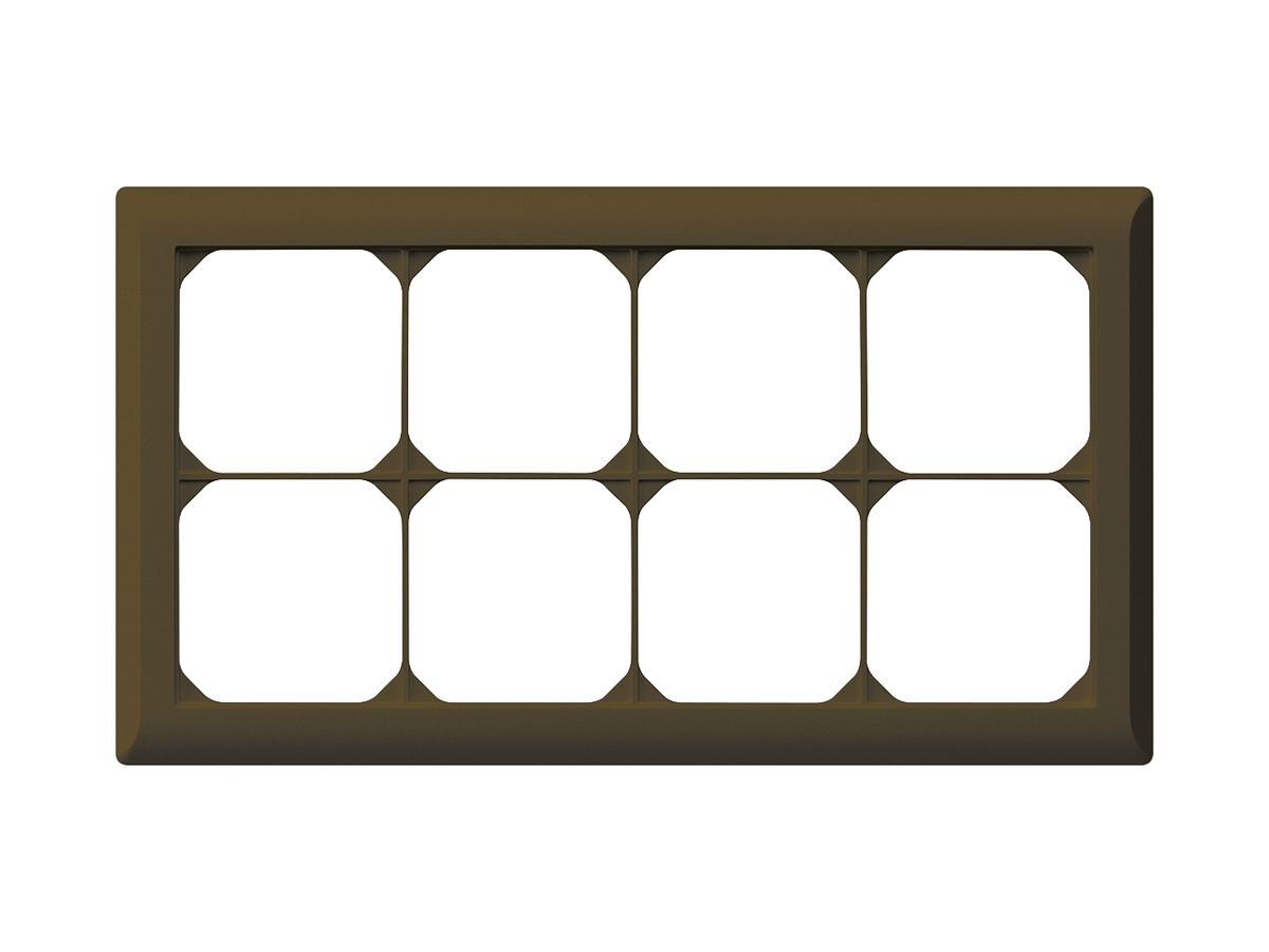 UP-Abdeckrahmen kallysto.line 2×4 braun horizontal 152×272mm