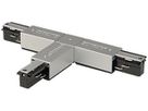 T-Verbinder SLV für Stromschiene EUTRAC, Erde links silbergrau
